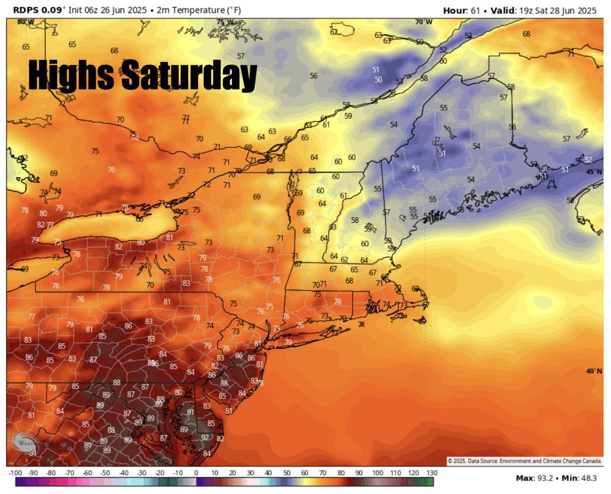 A cooldown has begun with more rain this weekend!