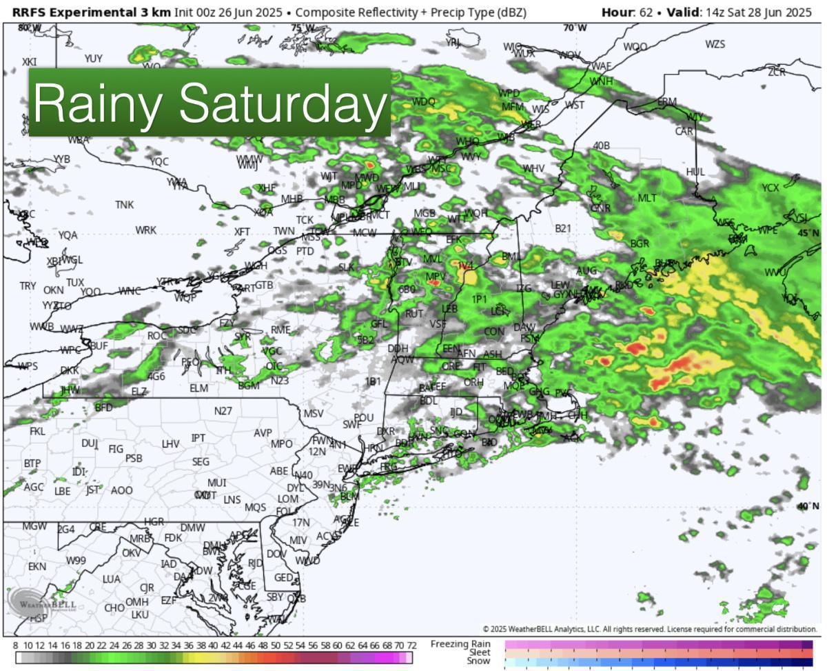 A cooldown has begun with more rain this weekend!