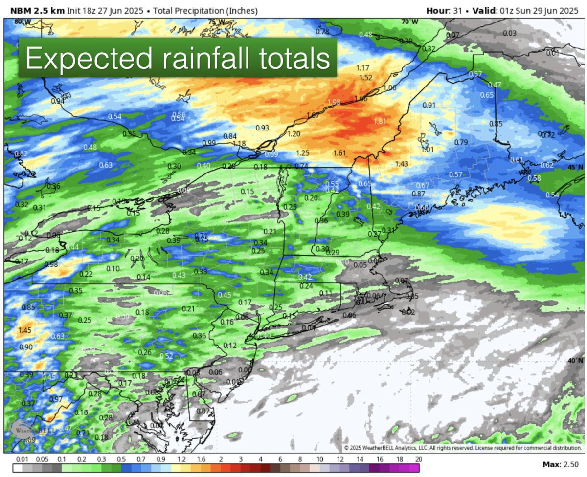 Here is what you can expect this weekend 
