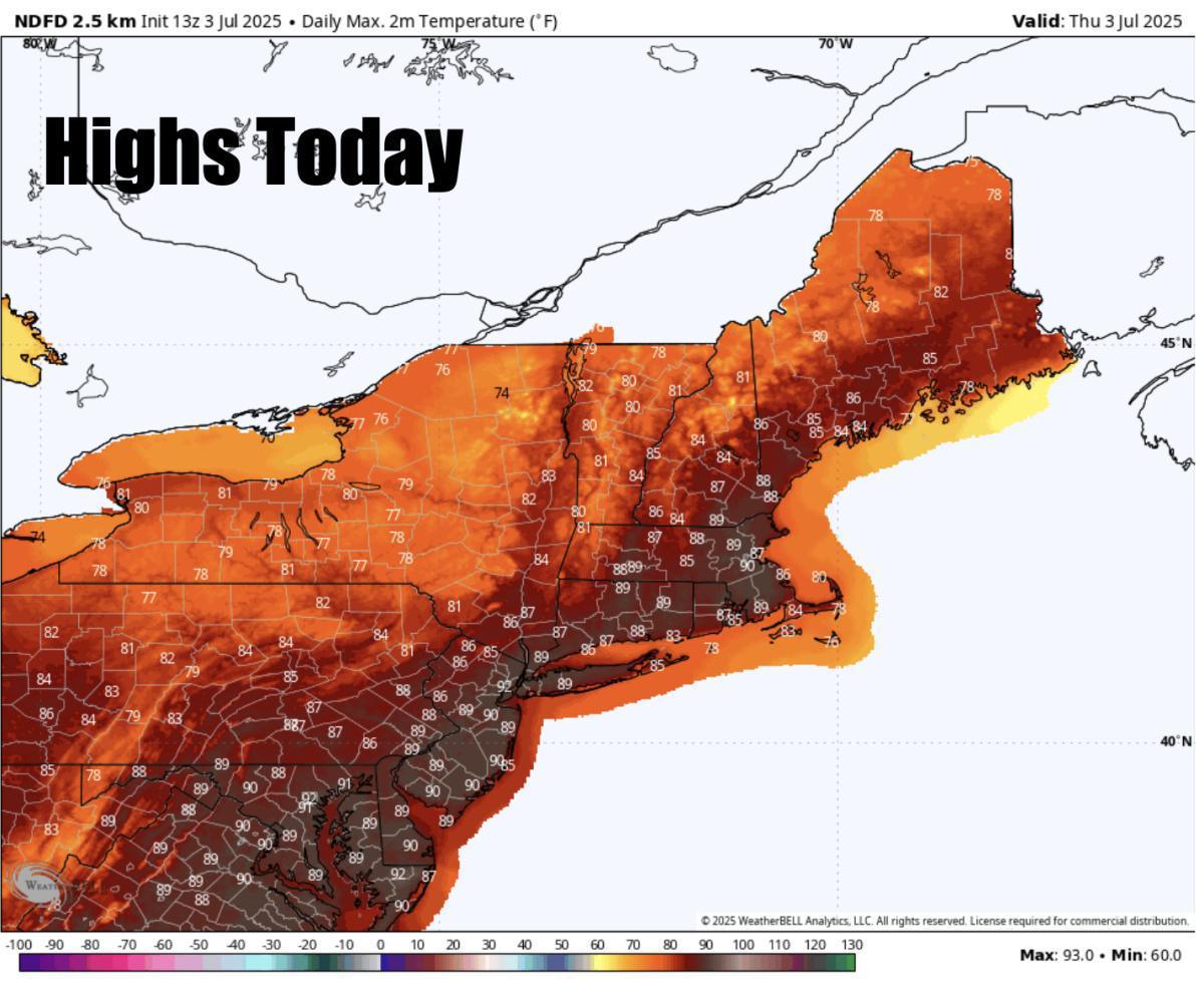 Hot today with scattered severe storms!