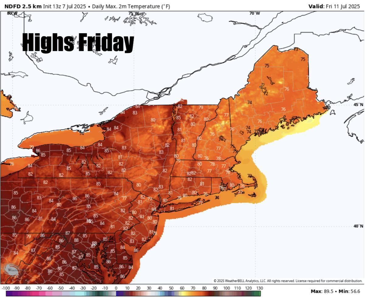 A HOT start to the week with thunderstorms in the forecast 