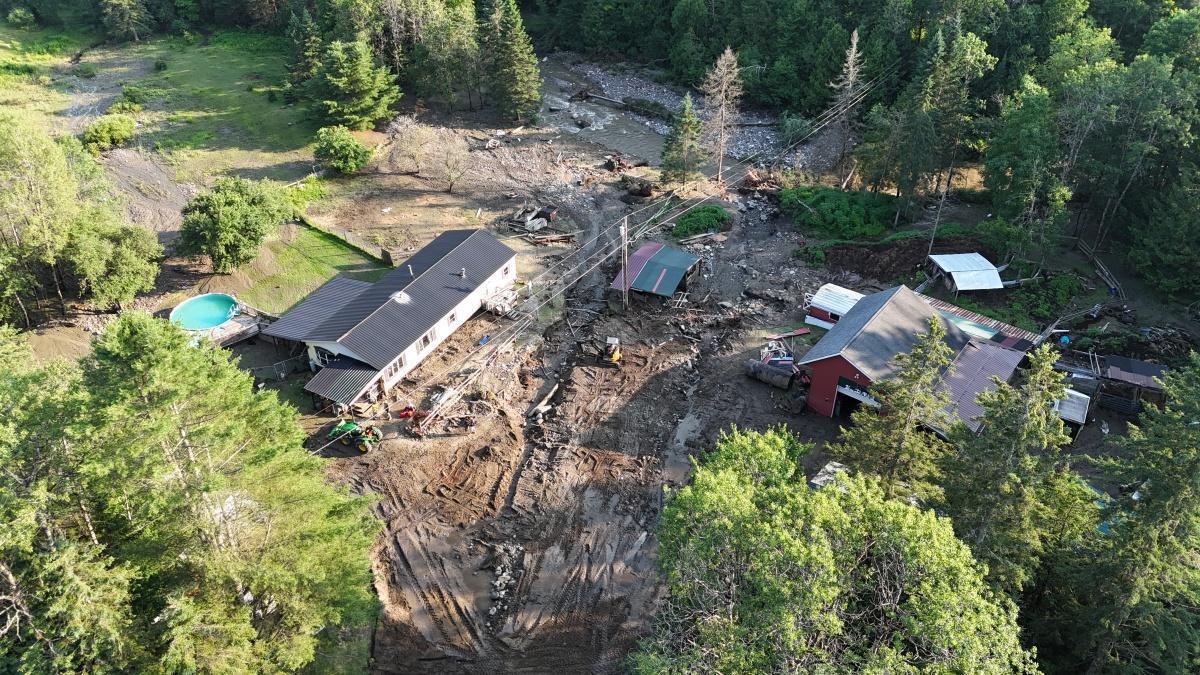 Footage from Sutton, Vermont where major flooding took place yet again!