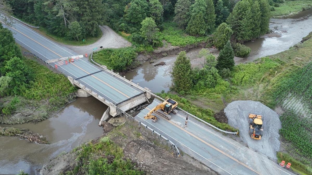 Footage from Sutton, Vermont where major flooding took place yet again!
