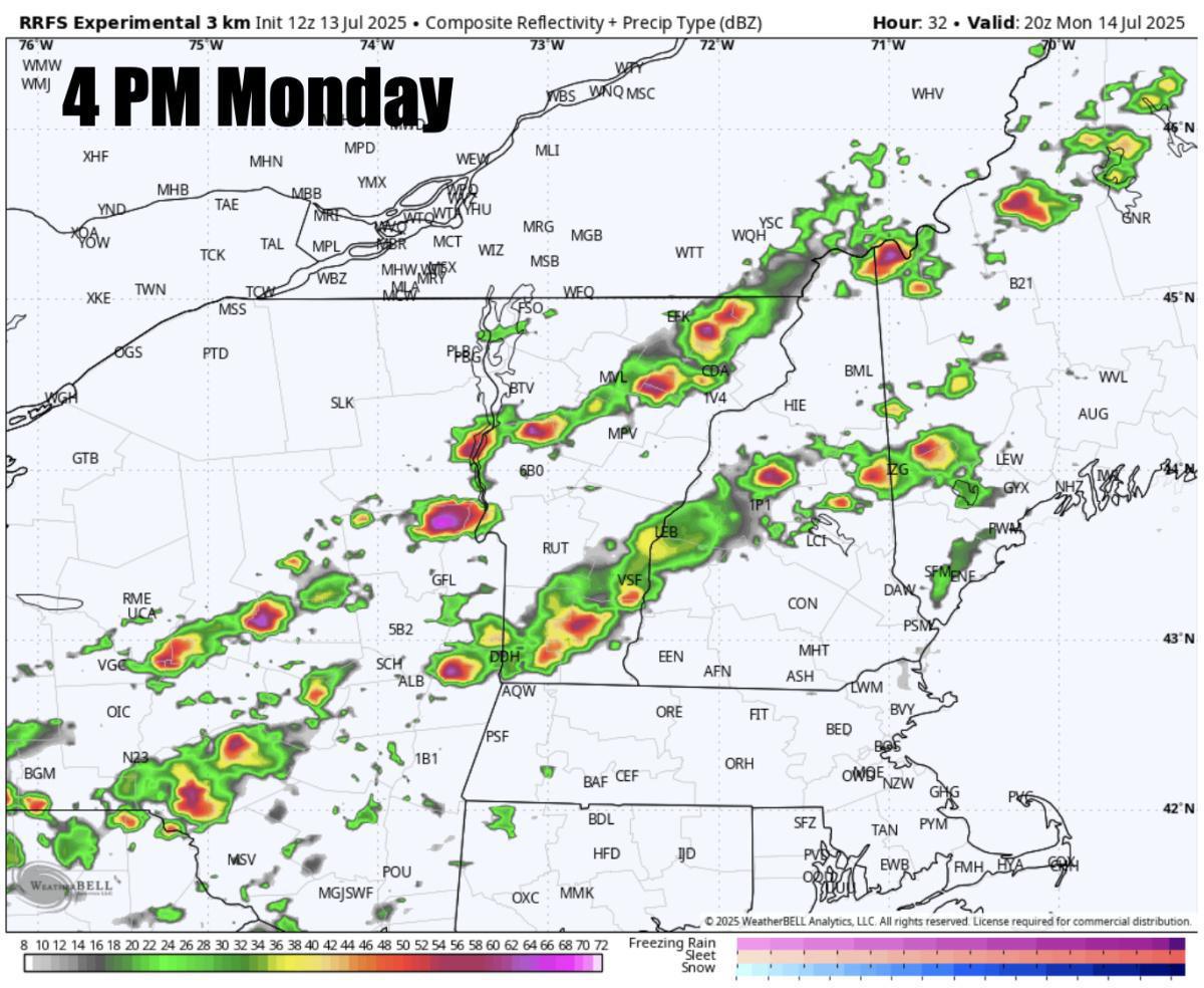 An active Monday ahead with storms and localized flash flooding potential in the forecast 