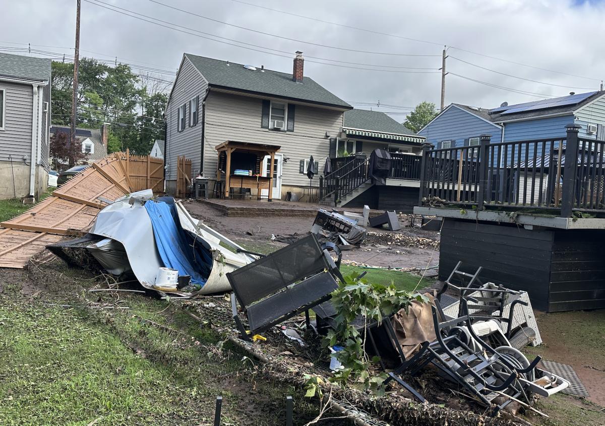 A horrific flooding event across North Plainfield, NJ on Monday