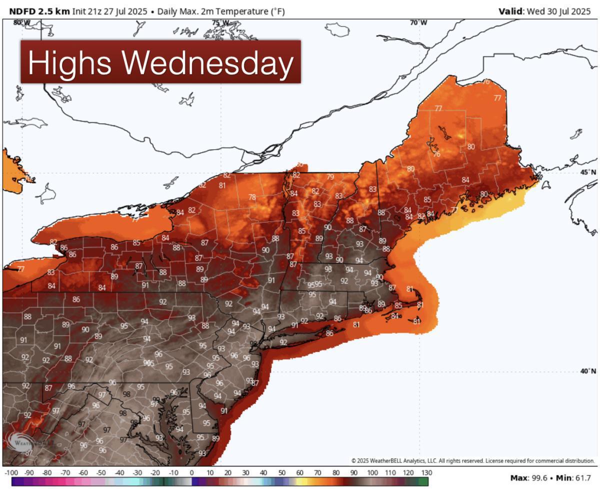 Significant Summer heat to kick off the week!