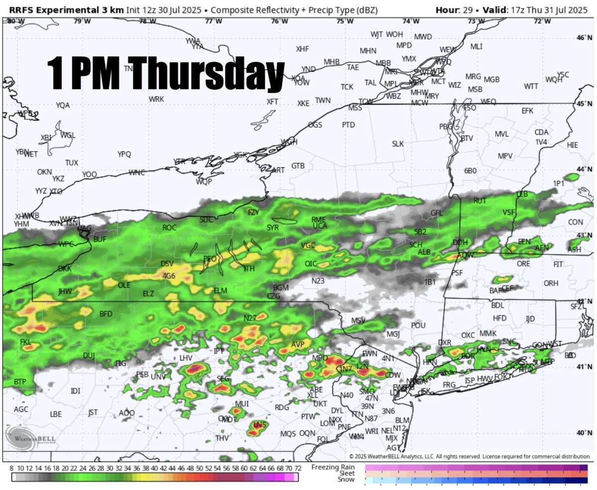POCKETS OF MAJOR FLASH FLOODING EXPECTED ACROSS NJ, NE PA- MID ATLANTIC ON THURSDAY. SOME FLOODING ACROSS WESTERN SNE