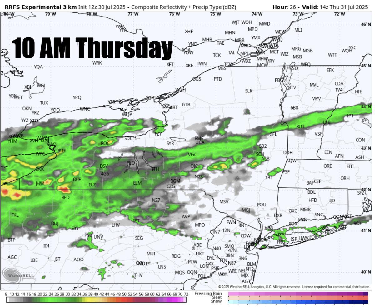 POCKETS OF MAJOR FLASH FLOODING EXPECTED ACROSS NJ, NE PA- MID ATLANTIC ON THURSDAY. SOME FLOODING ACROSS WESTERN SNE