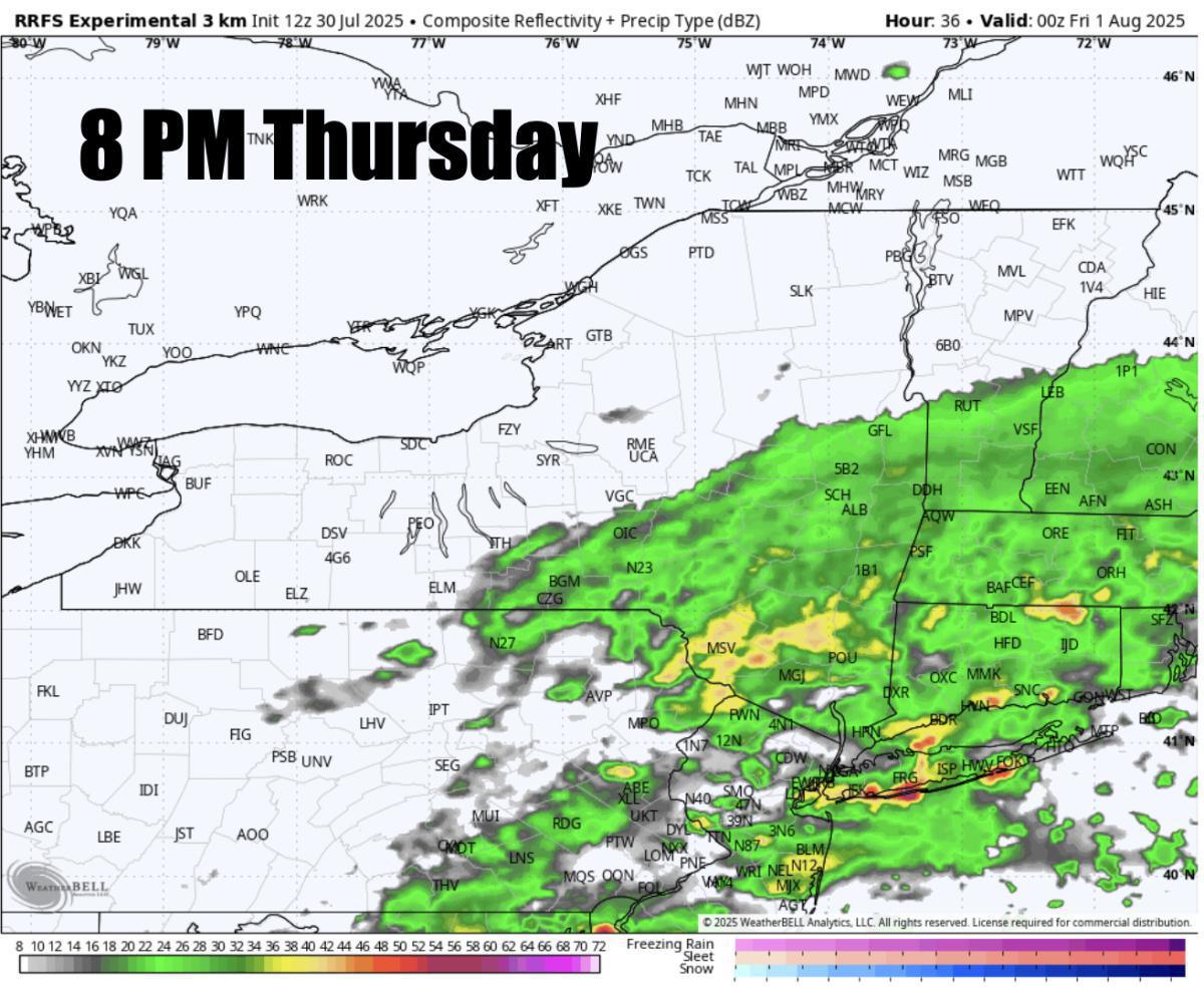 POCKETS OF MAJOR FLASH FLOODING EXPECTED ACROSS NJ, NE PA- MID ATLANTIC ON THURSDAY. SOME FLOODING ACROSS WESTERN SNE