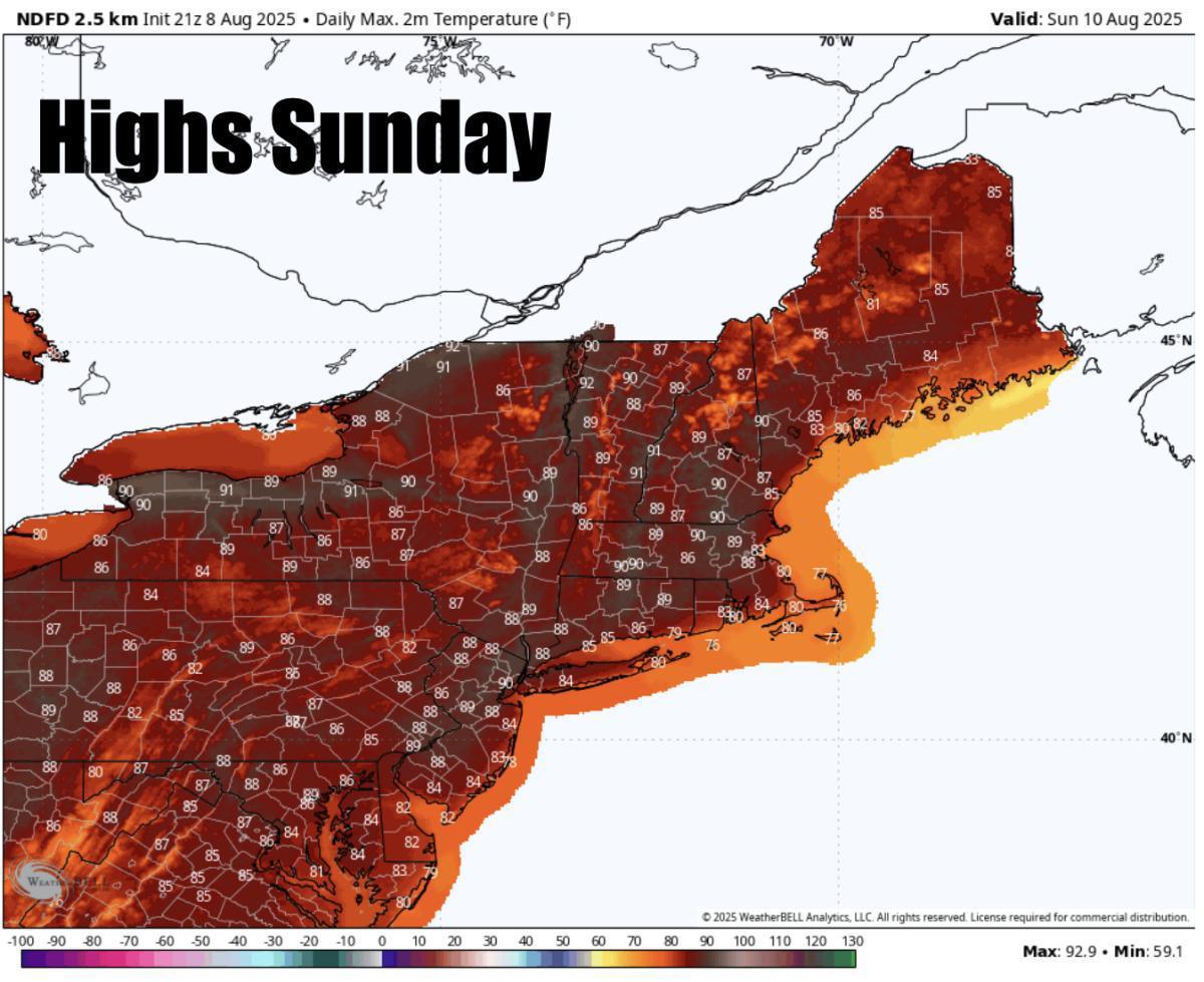 Temps on the rise this weekend! 90s next week!