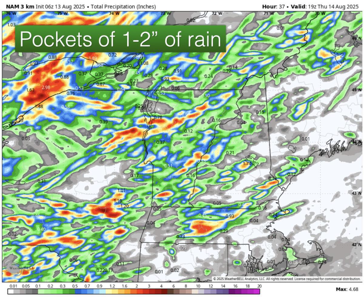 Storms and downpours developing throughout the day today! (Wednesday)