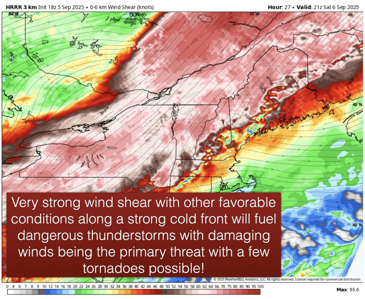 SEVERE WEATHER EXPECTED SATURDAY! DAMAGING WINDS AND A FEW TORNADOES POSSIBLE
