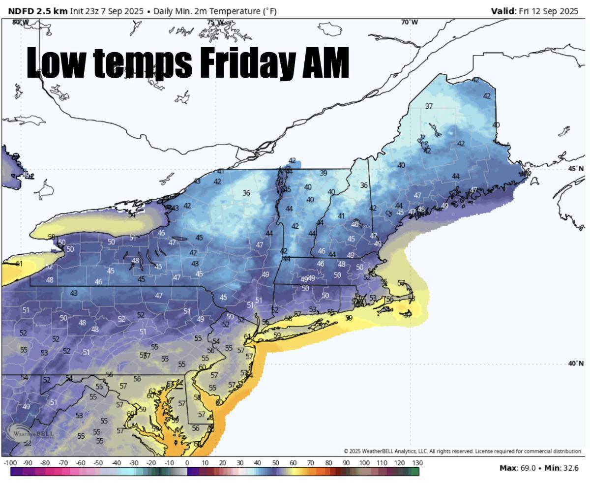A gorgoeus fall week ahead with lots of sunshine