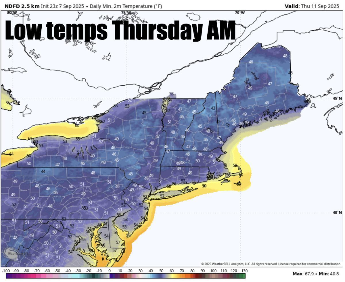 A gorgoeus fall week ahead with lots of sunshine