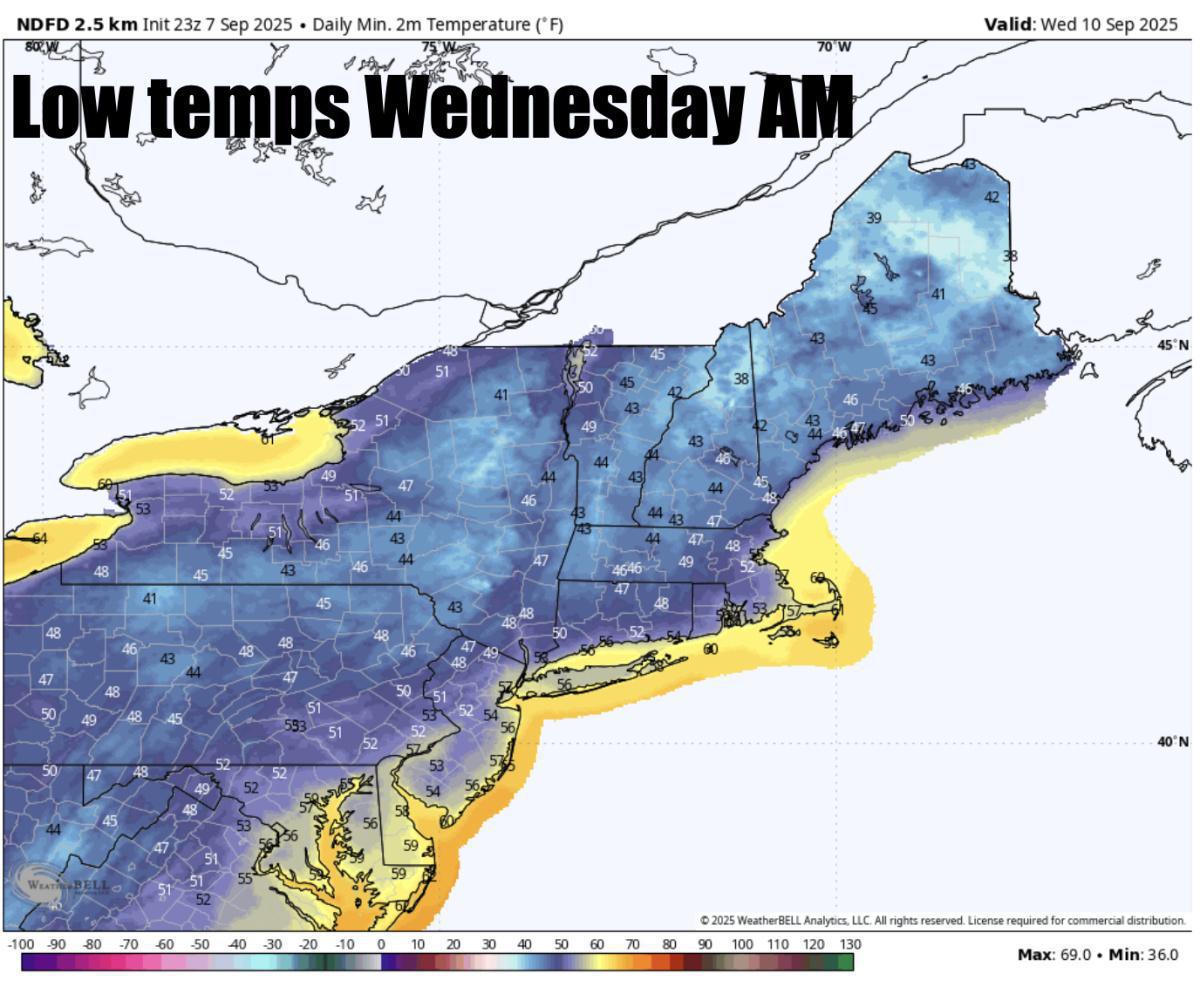A gorgoeus fall week ahead with lots of sunshine