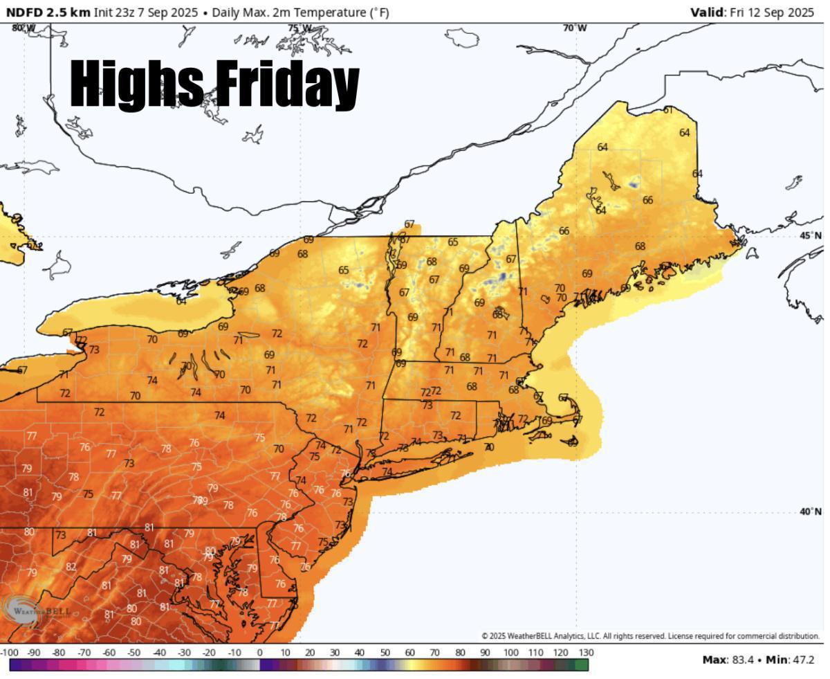 A gorgoeus fall week ahead with lots of sunshine