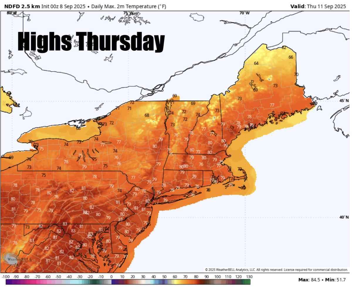 A gorgoeus fall week ahead with lots of sunshine