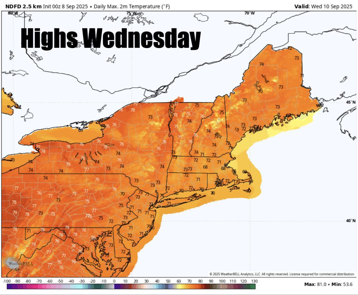 A gorgoeus fall week ahead with lots of sunshine
