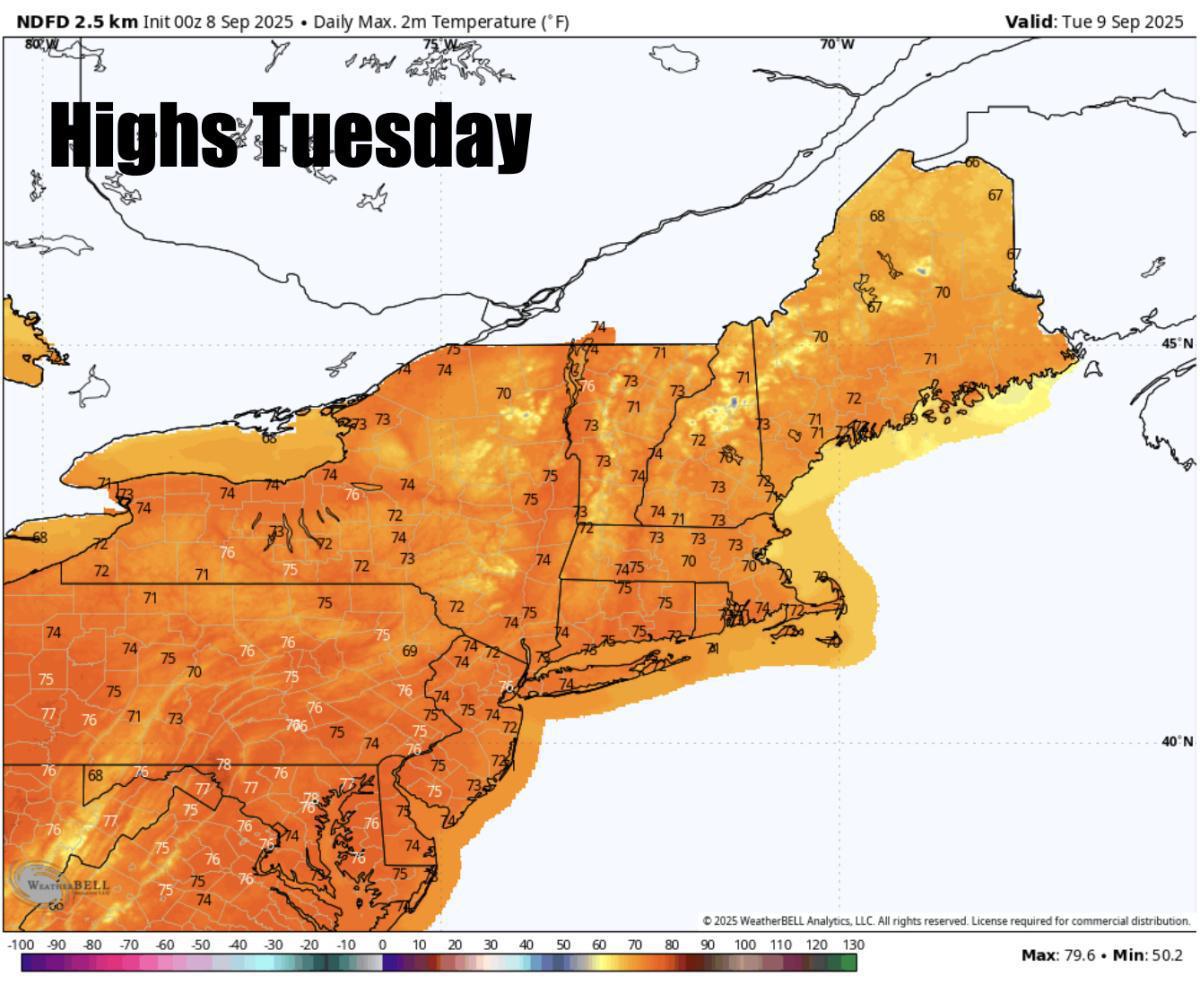 A gorgoeus fall week ahead with lots of sunshine
