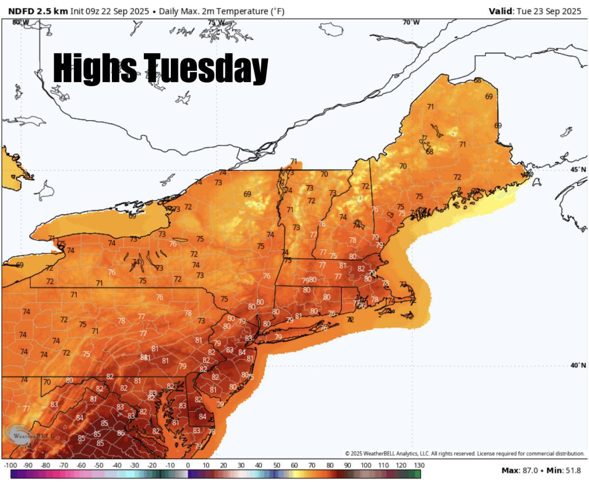 Happy first day of Fall! An unsettled week ahead with some much needed rain ahead 