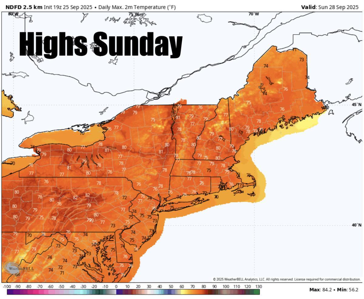 We welcome back the sunshine Friday! A pleasant weekend ahead 