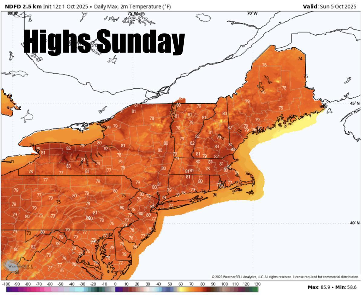 Happy October! A spectacular start to the month with warming temps this weekend!