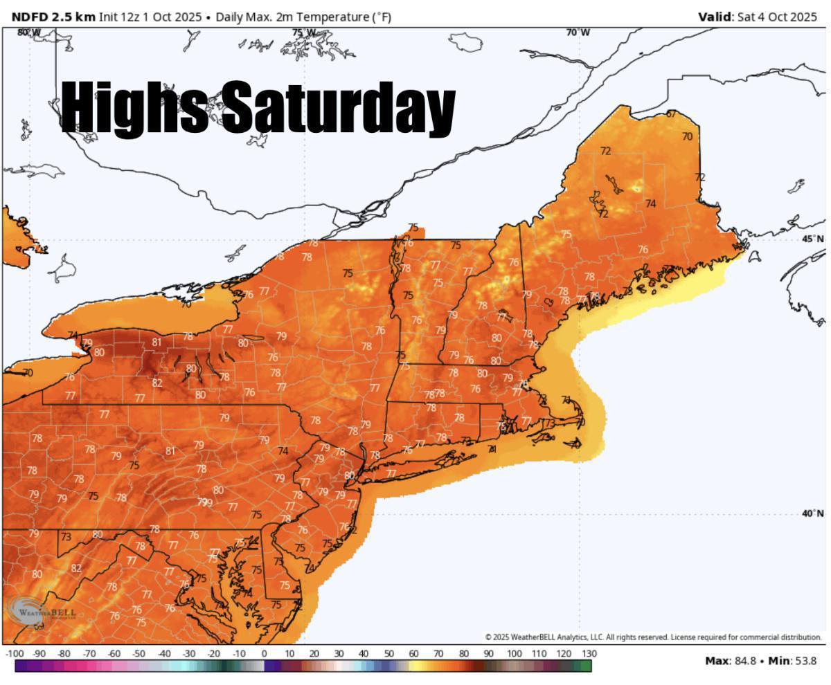 Happy October! A spectacular start to the month with warming temps this weekend!
