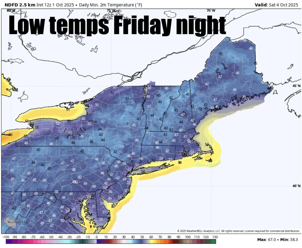Happy October! A spectacular start to the month with warming temps this weekend!