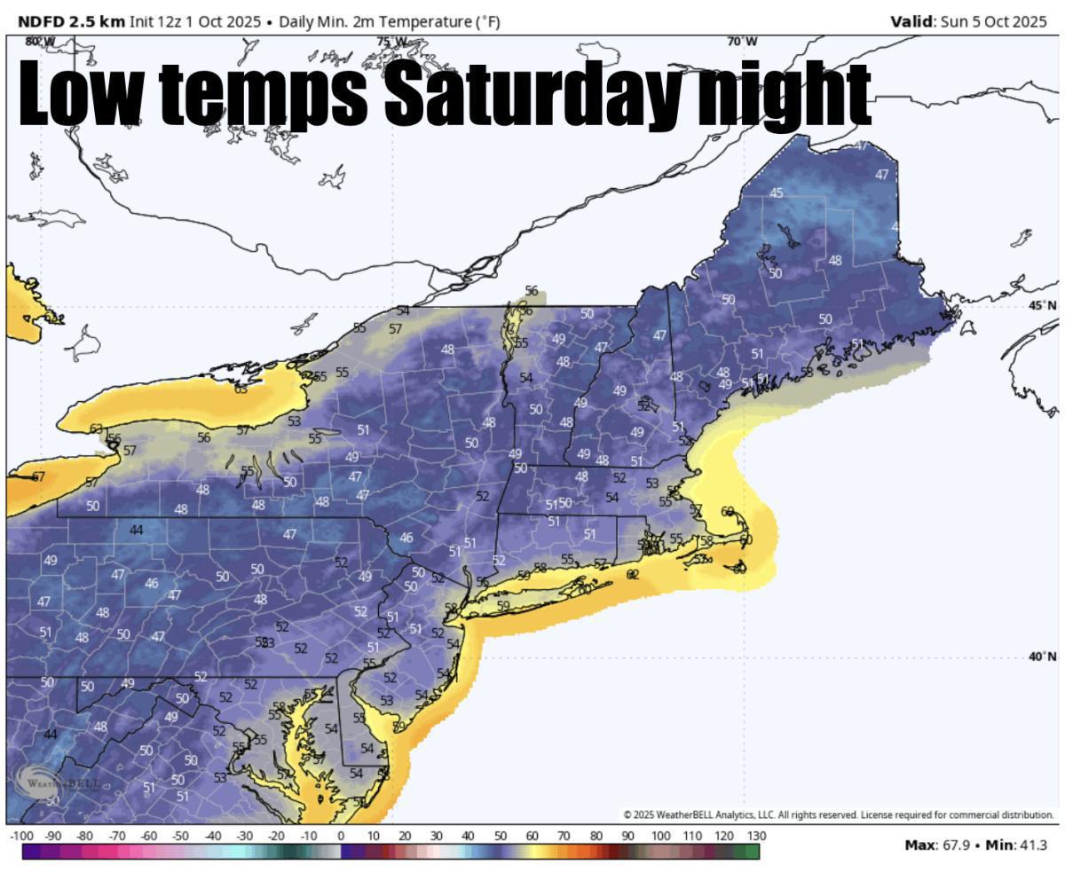 Happy October! A spectacular start to the month with warming temps this weekend!
