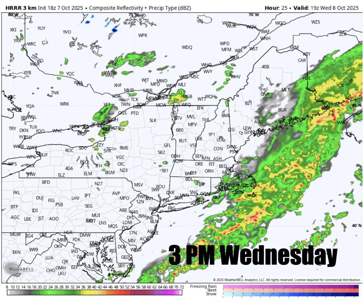 Rain on the way Wednesday, Widespread frost and freeze Thursday night, Friday morning 