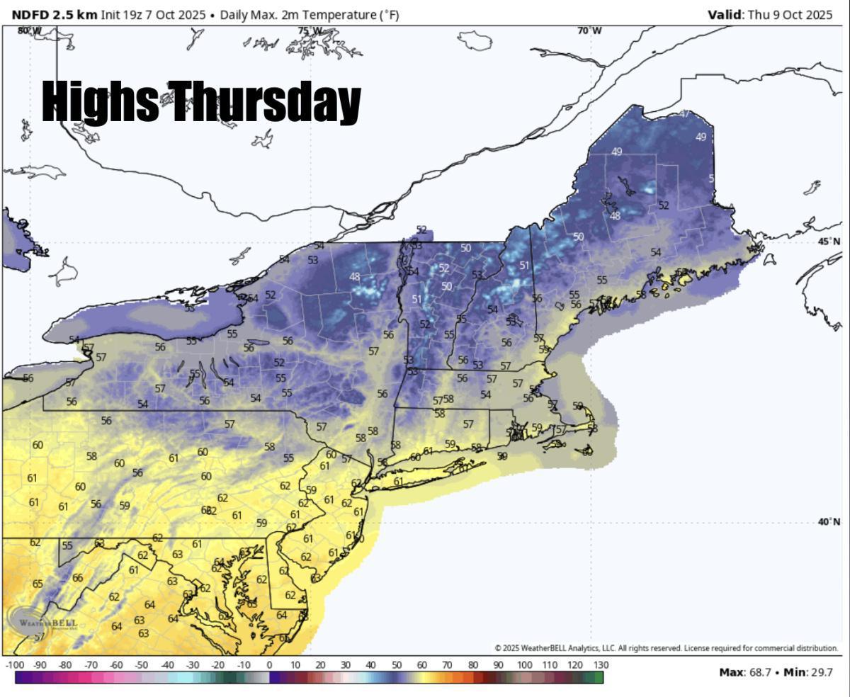 Rain on the way Wednesday, Widespread frost and freeze Thursday night, Friday morning 
