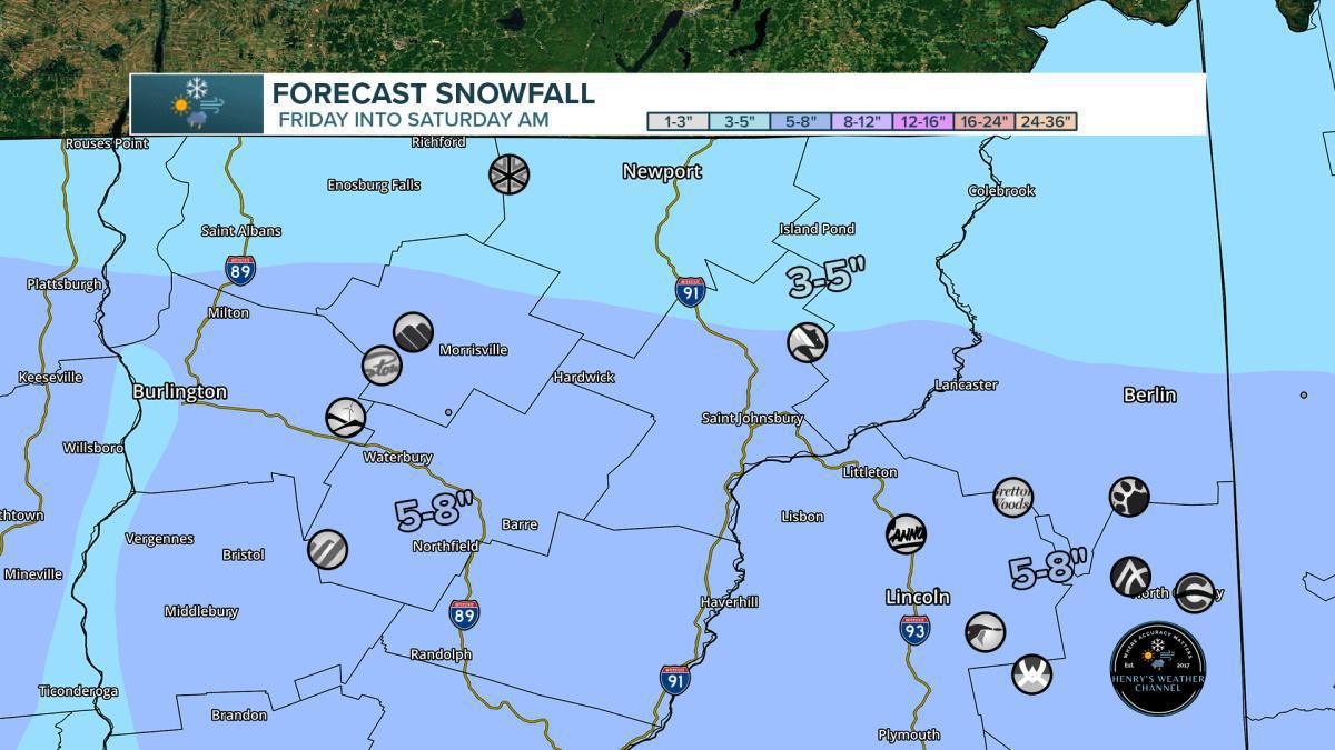 Snowstorm on the way for Friday into Saturday morning! Great ski weekend ahead!! Snowstorm on the way for Friday into Saturday morning! Great ski weekend ahead!!