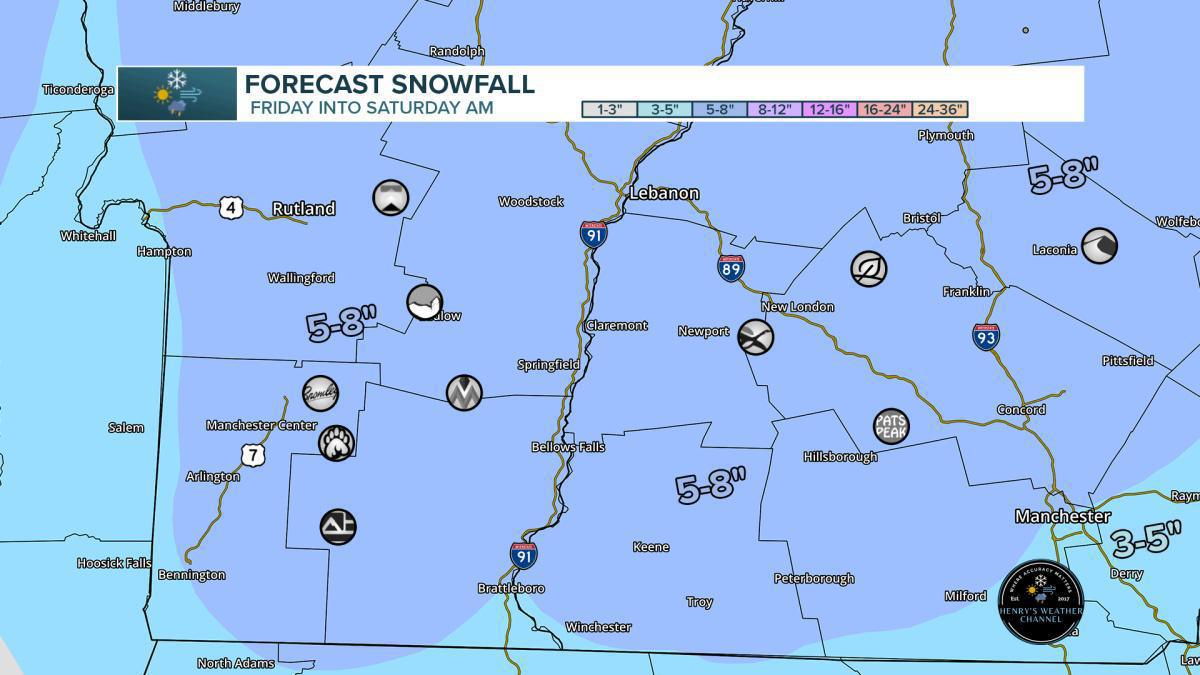 Snowstorm on the way for Friday into Saturday morning! Great ski weekend ahead!!