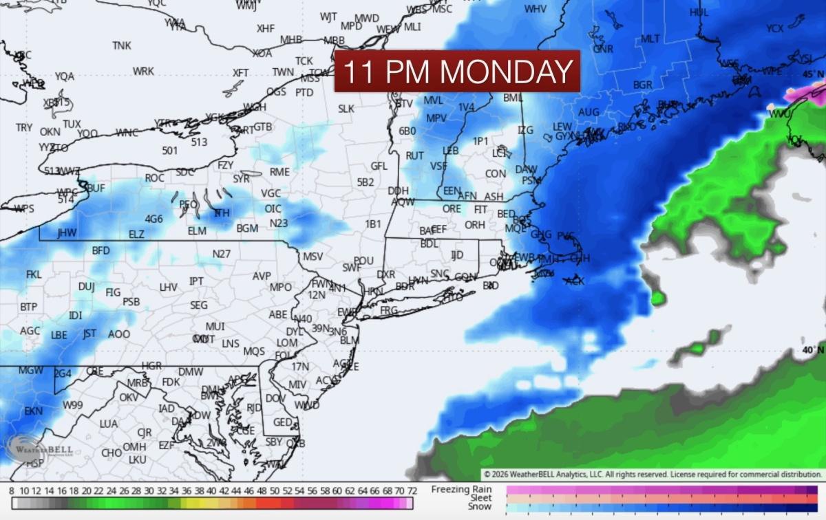 BREAKING! A MAJOR NOR'EASTER IS SET TO SLAM SOUTHERN NEW ENGLAND SUNDAY NIGHT INTO MONDAY WITH DAMAGING WINDS, 1-2 FEET OF SNOW, POWER OUTAGES!