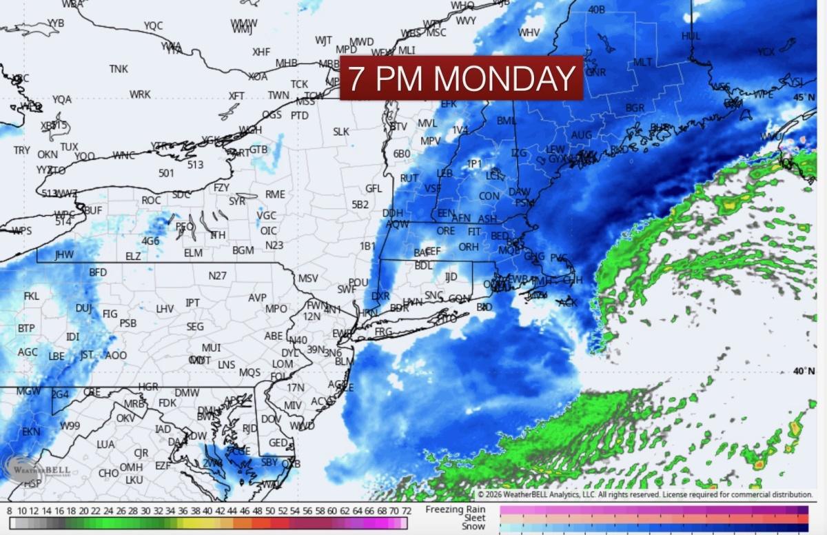 BREAKING! A MAJOR NOR'EASTER IS SET TO SLAM SOUTHERN NEW ENGLAND SUNDAY NIGHT INTO MONDAY WITH DAMAGING WINDS, 1-2 FEET OF SNOW, POWER OUTAGES!