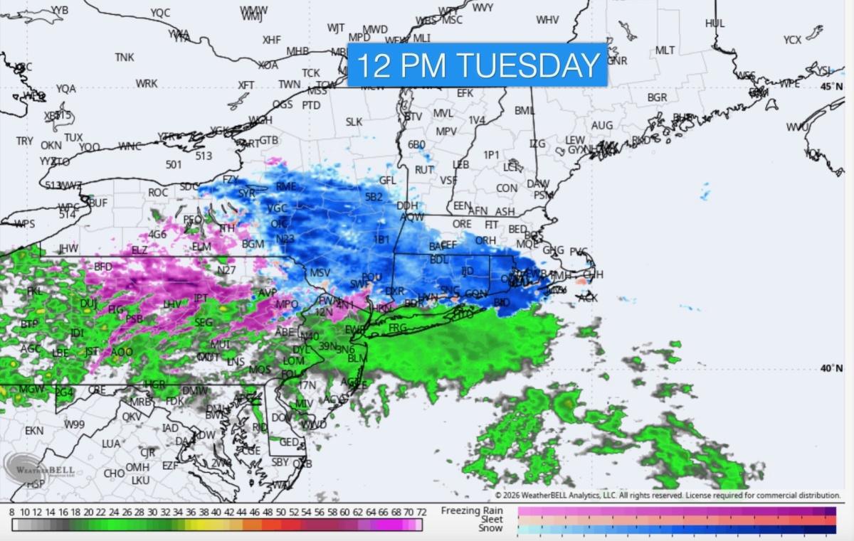 ACCUMULATING SNOW ON THE WAY TUESDAY! A SLIPPERY AFTERNOON-EVENING COMMUTE COMING! ACCUMULATING SNOW ON THE WAY TUESDAY! A SLIPPERY AFTERNOON-EVENING COMMUTE COMING!
