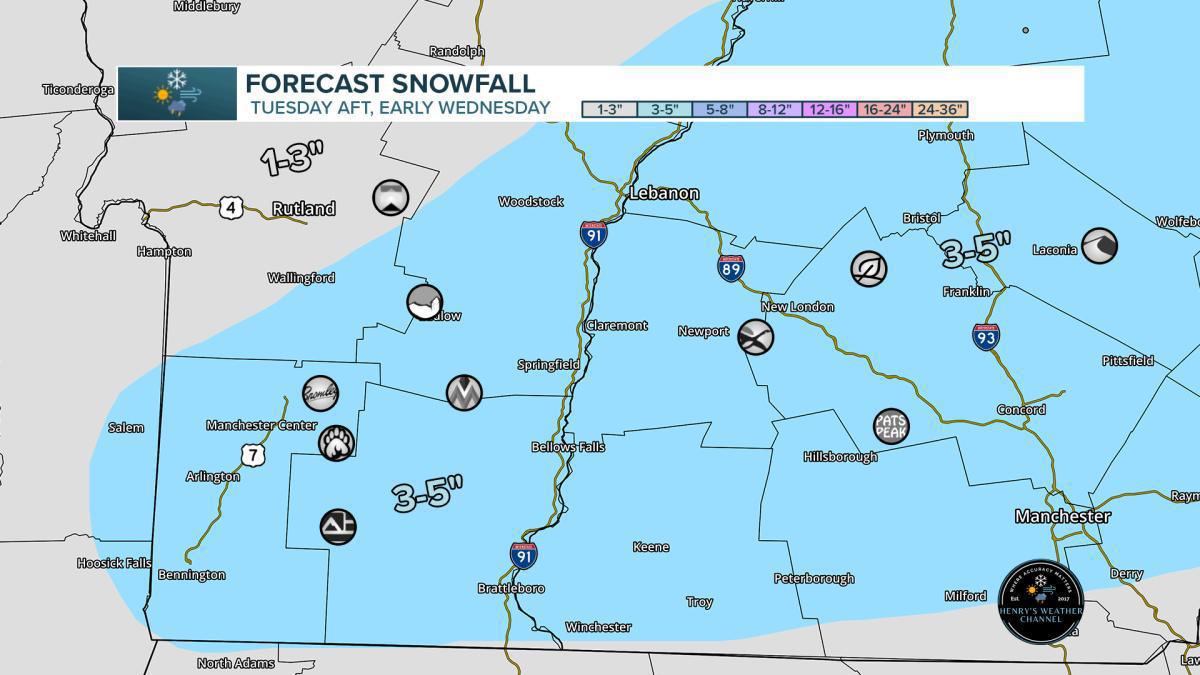 ACCUMULATING SNOW ON THE WAY TUESDAY! A SLIPPERY AFTERNOON-EVENING COMMUTE COMING!