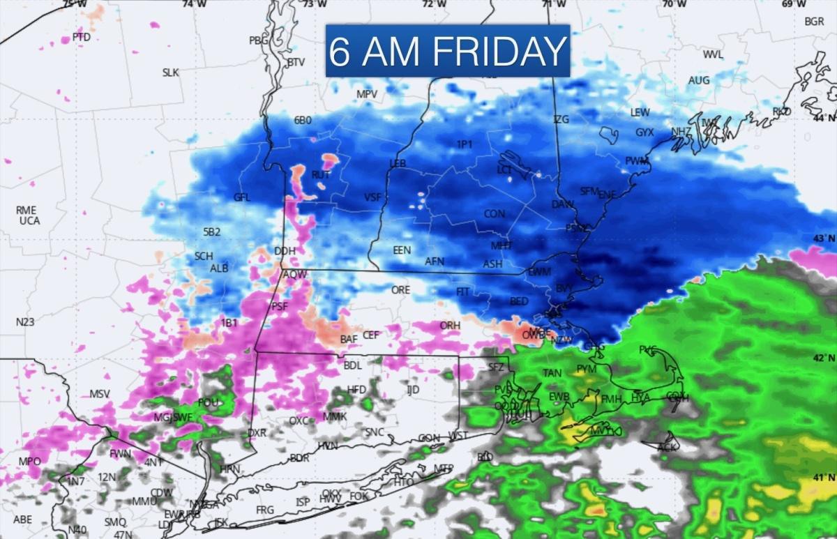 A messy and complicated storm moving in today with rain, sleet, freezing rain and snow! Tap to view the forecast!