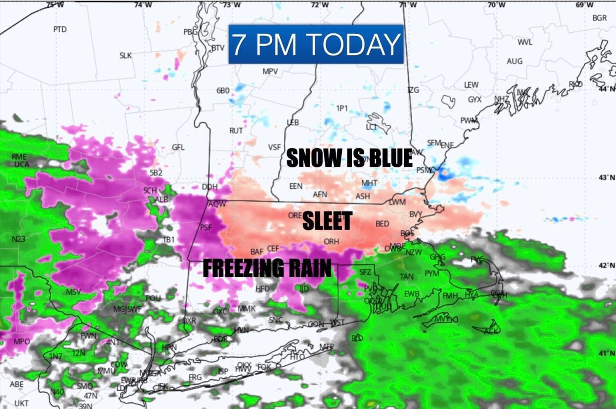 A messy and complicated storm moving in today with rain, sleet, freezing rain and snow! Tap to view the forecast! A messy and complicated storm moving in today with rain, sleet, freezing rain and snow! Tap to view the forecast!
