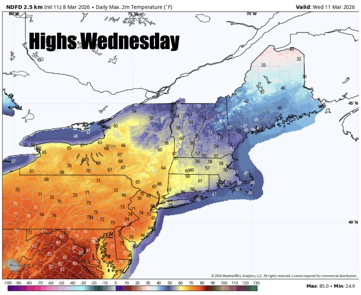 Feeling like spring for the next several days! Lots of snow melt 