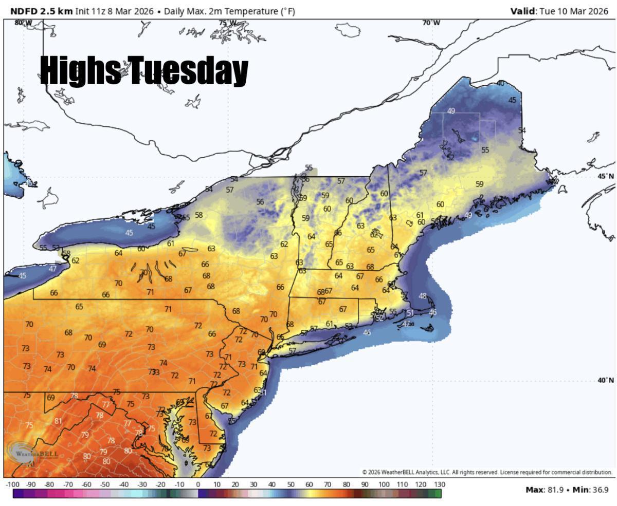 Feeling like spring for the next several days! Lots of snow melt Feeling like spring for the next several days! Lots of snow melt