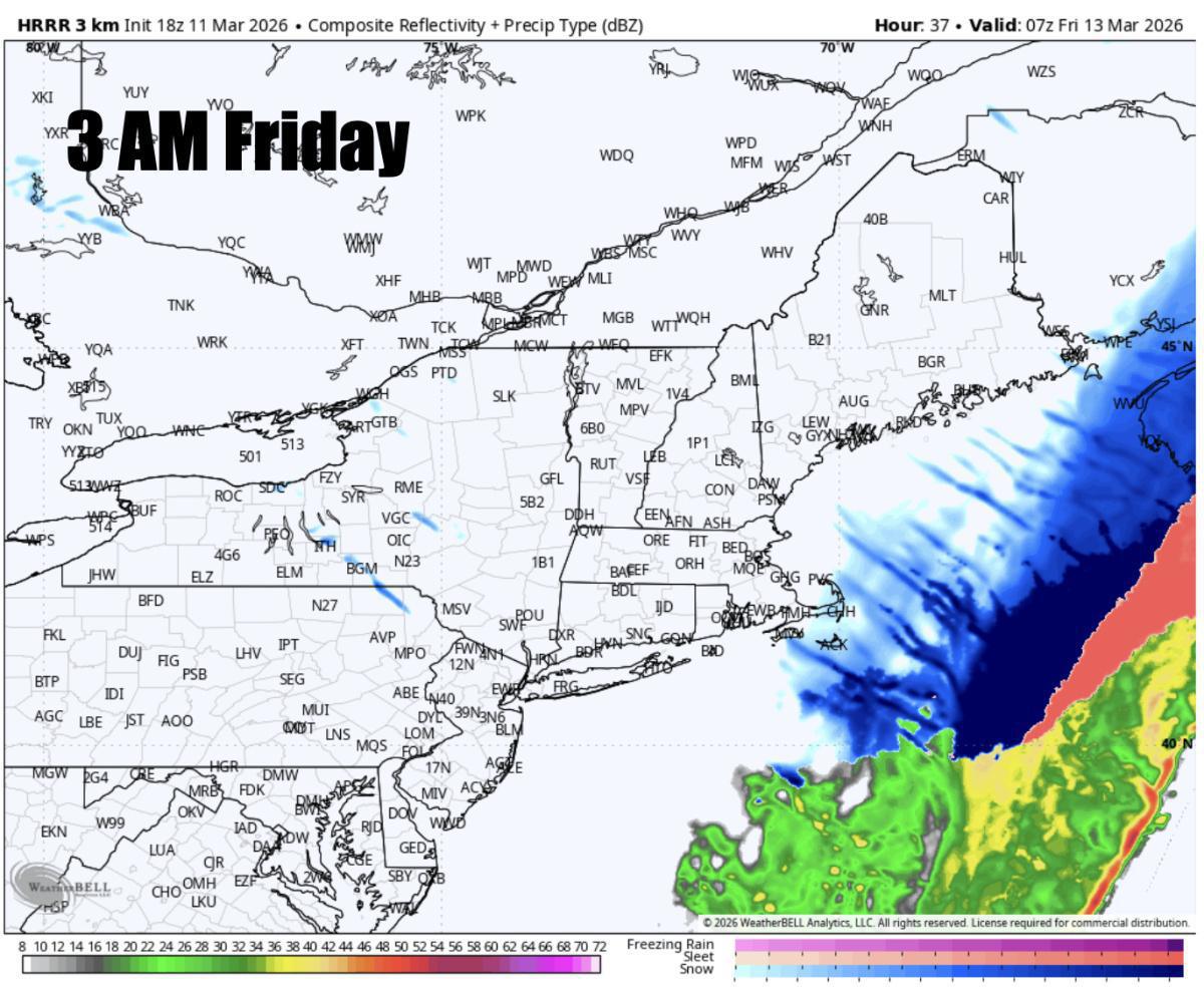 A big swing in temps coming Thursday with snow in the forecast!