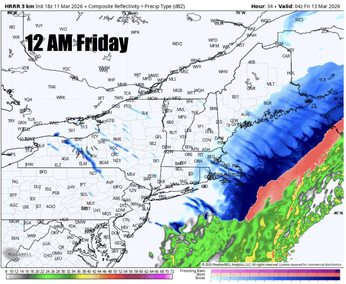 A big swing in temps coming Thursday with snow in the forecast!