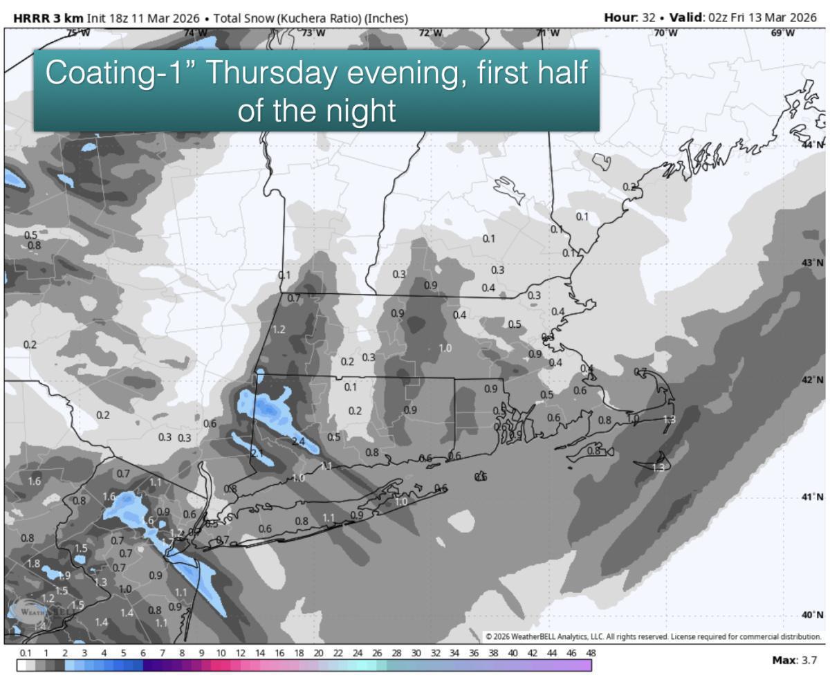 A big swing in temps coming Thursday with snow in the forecast!