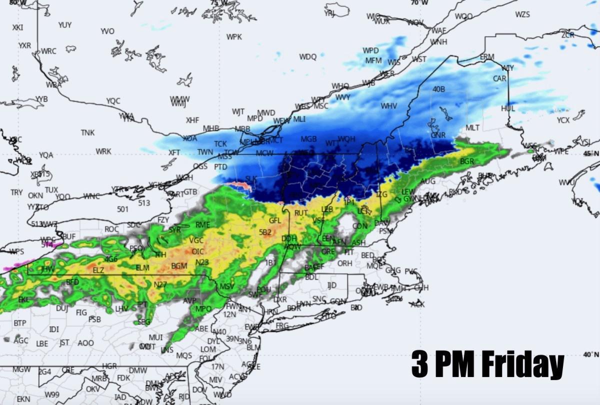 Accumulating snow across Northern New England on Friday. Watching the potential for a winter storm Sunday-Monday Accumulating snow across Northern New England on Friday. Watching the potential for a winter storm Sunday-Monday