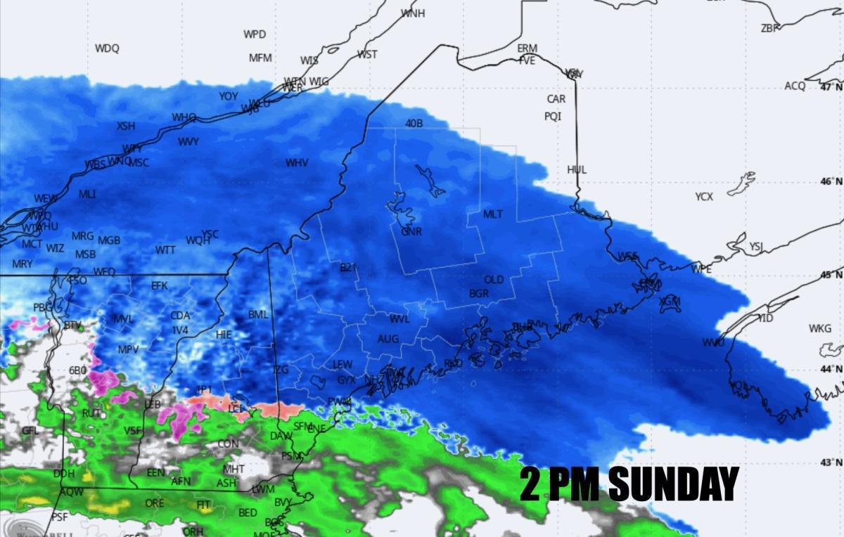 A SPRING SNOWSTORM ON THE WAY SUNDAY!