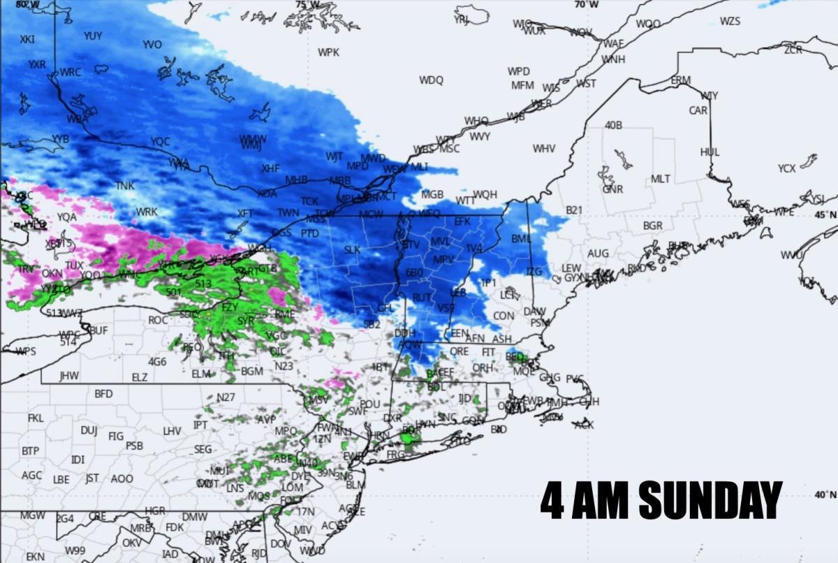A SPRING SNOWSTORM ON THE WAY SUNDAY!