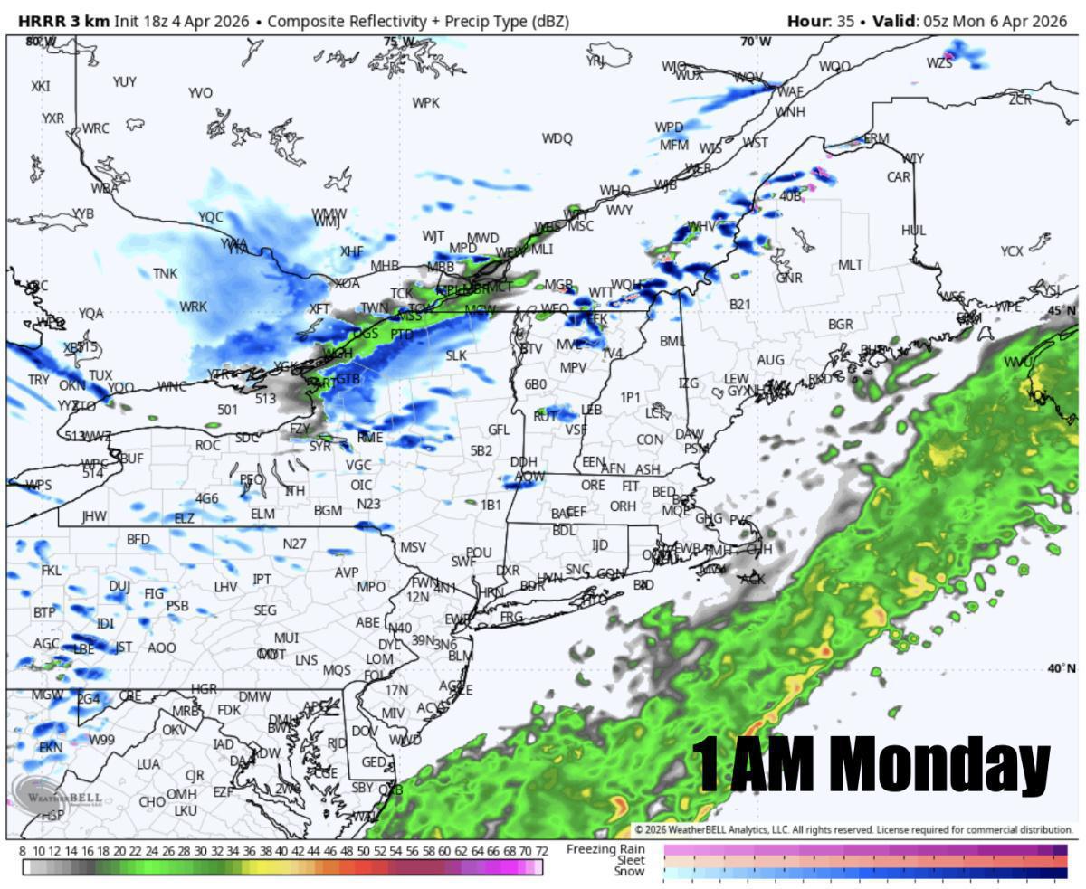 Rain on the way for Easter Sunday