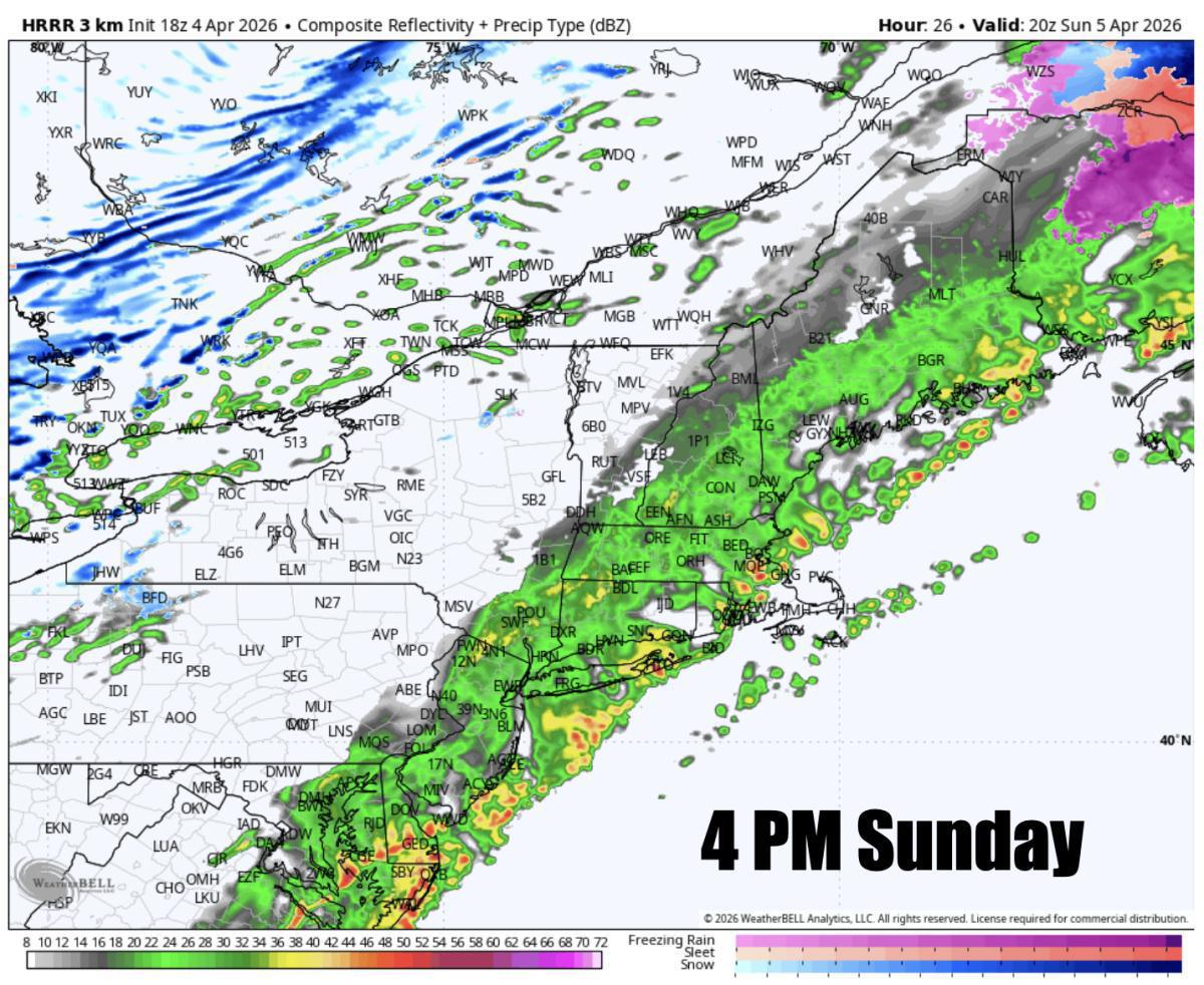Rain on the way for Easter Sunday Rain on the way for Easter Sunday