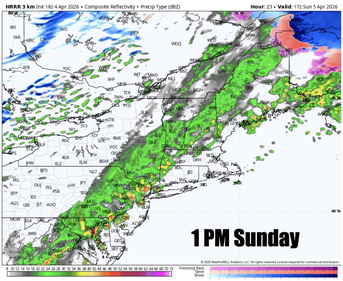 Rain on the way for Easter Sunday Rain on the way for Easter Sunday